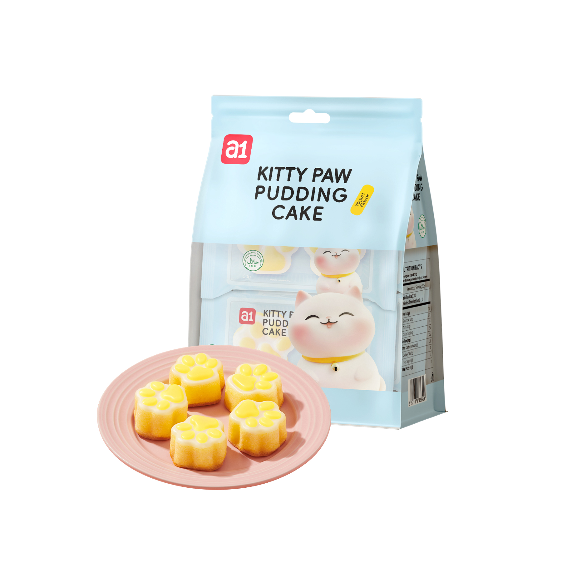 a1 Cat Paw Pudding Cake Yogurt Flavor