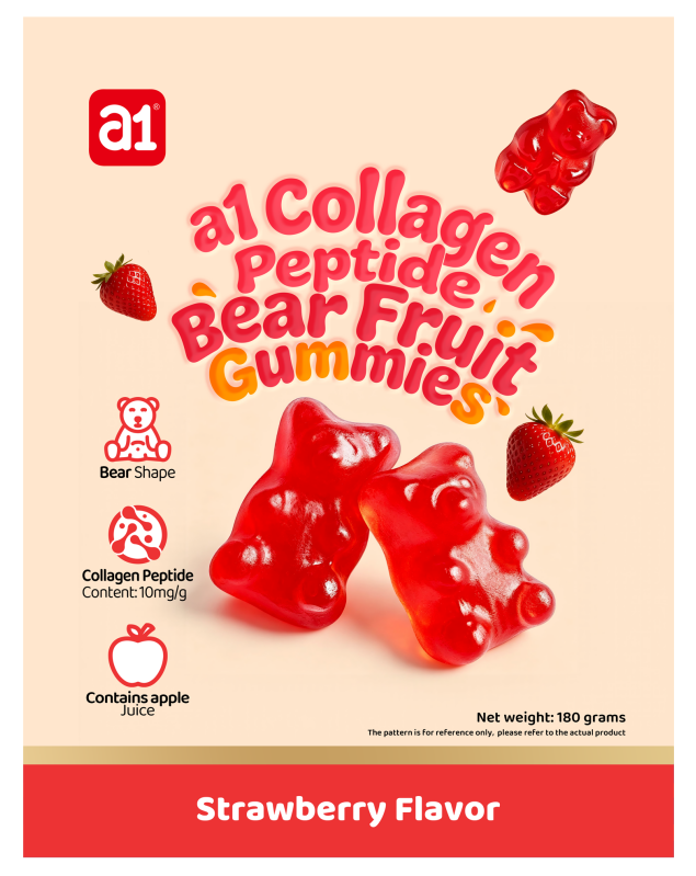 a1 Calcium-Enriched Strawberry Fruit Gummies