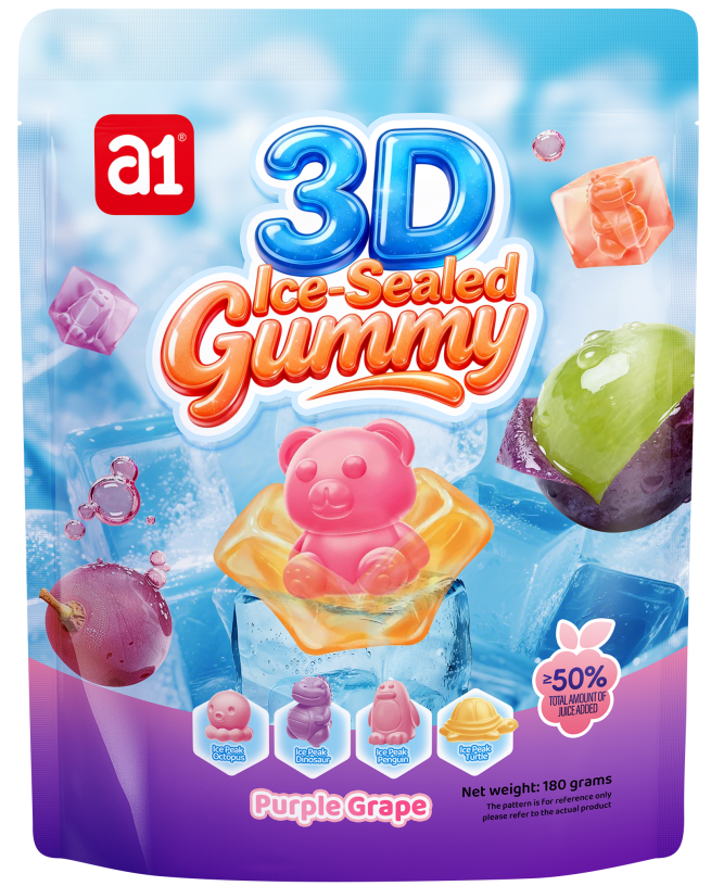 3D Ice-Sealed Gummy (Grape)