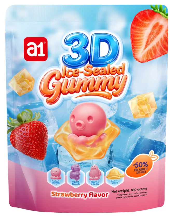 3D Ice-Sealed Gummy (Strawberry)