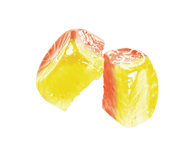 4D Crispy Dual-Color Gummy (Orange+ Mango) detail
