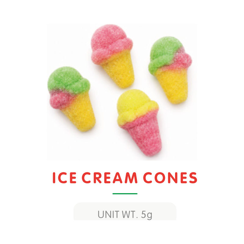 Ice Cream Cone Gummy Candy Assorted