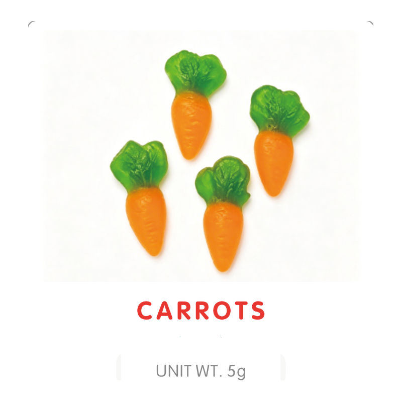 Carrot Shaped Gummy Candy