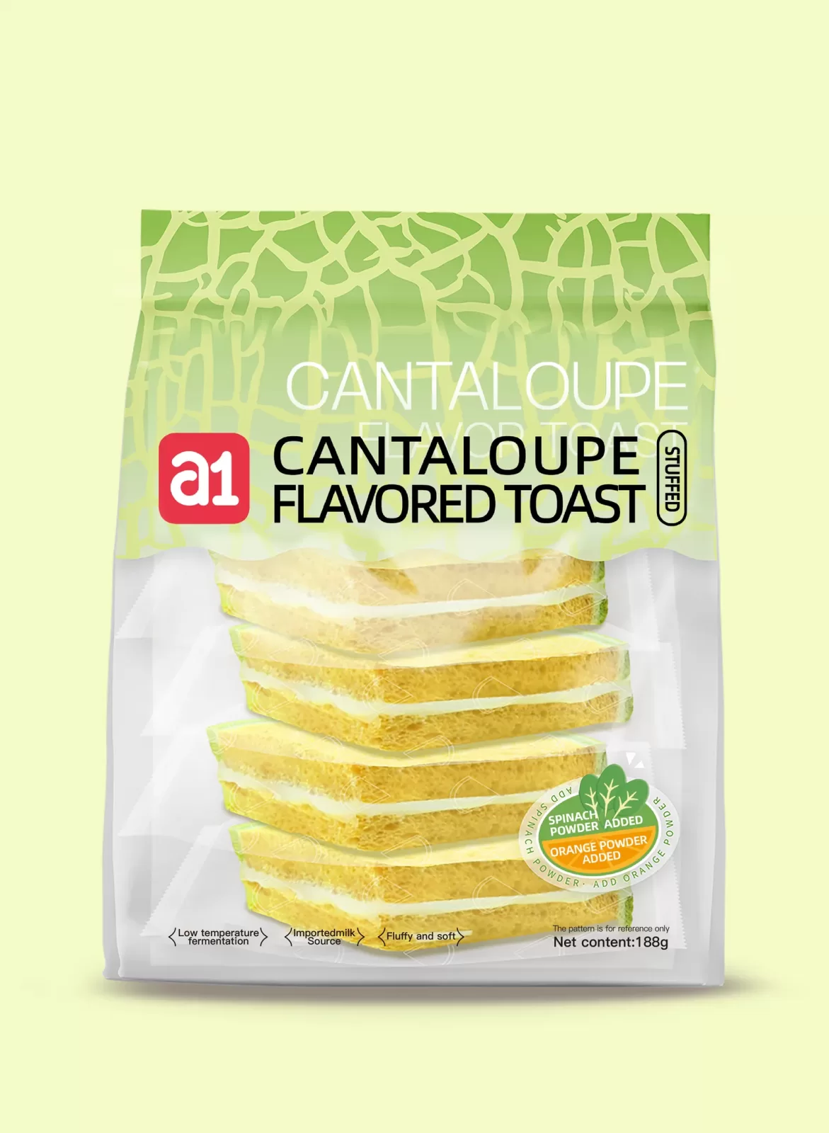 English-market melon toast packaging