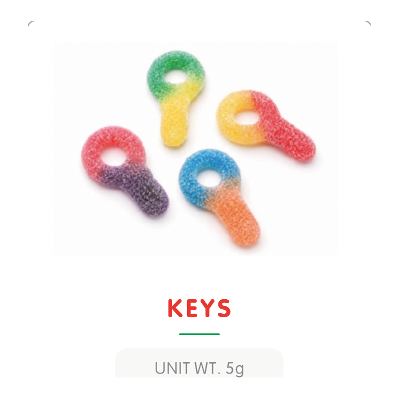 Key Shaped Gummy Candy