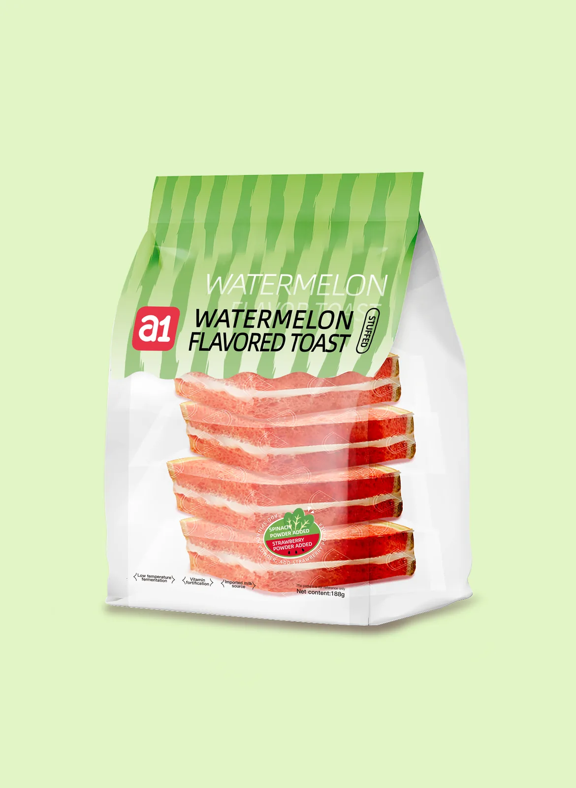 a1 stuffed watermelon toast 188g with English export packaging