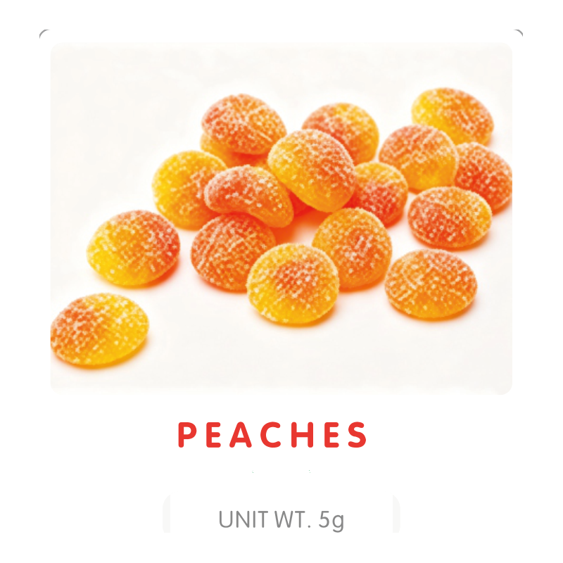 Peach Shaped Gummy Candy