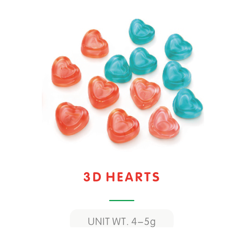 3D Heart Shaped Gummy Candy