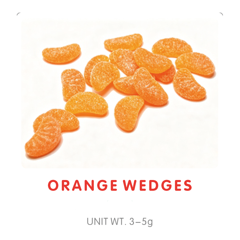 Orange Wedges Gummy Candy