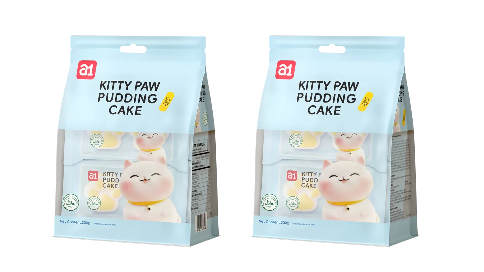 a1 kitty paw pudding cake yogurt flavor export packaging