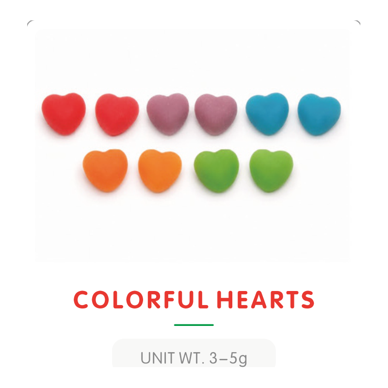 Colorful Heart Gummy Candy