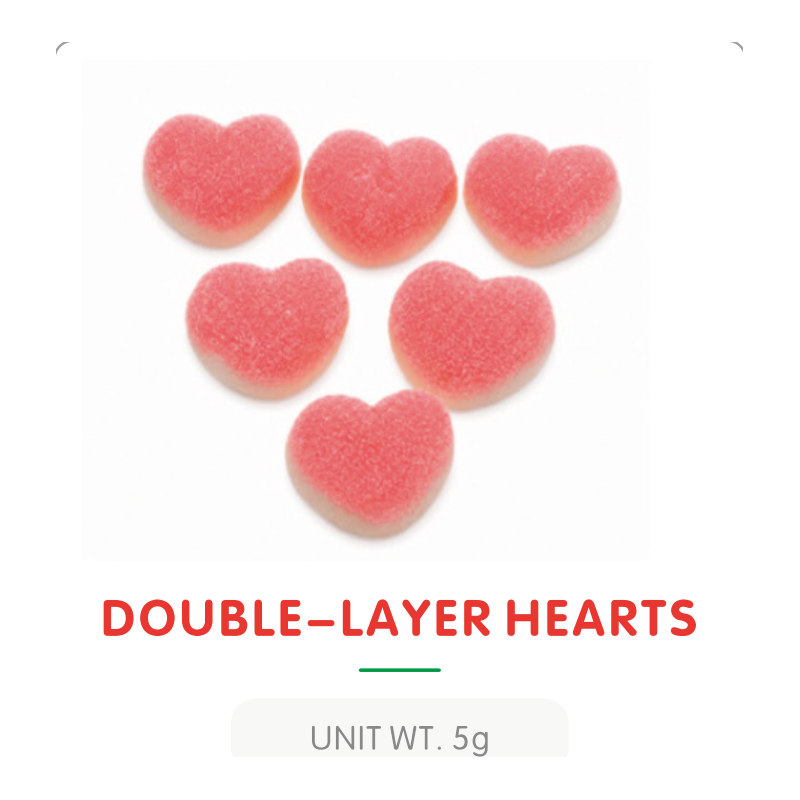 Double Layer Heart Gummy Candy R