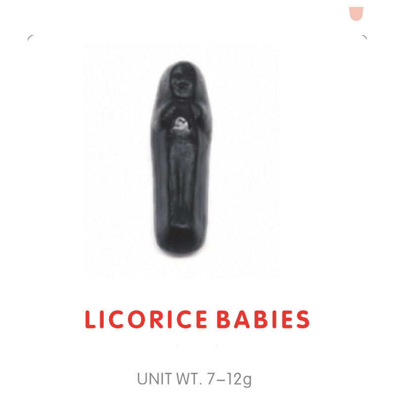 Licorice Baby Gummy Candy