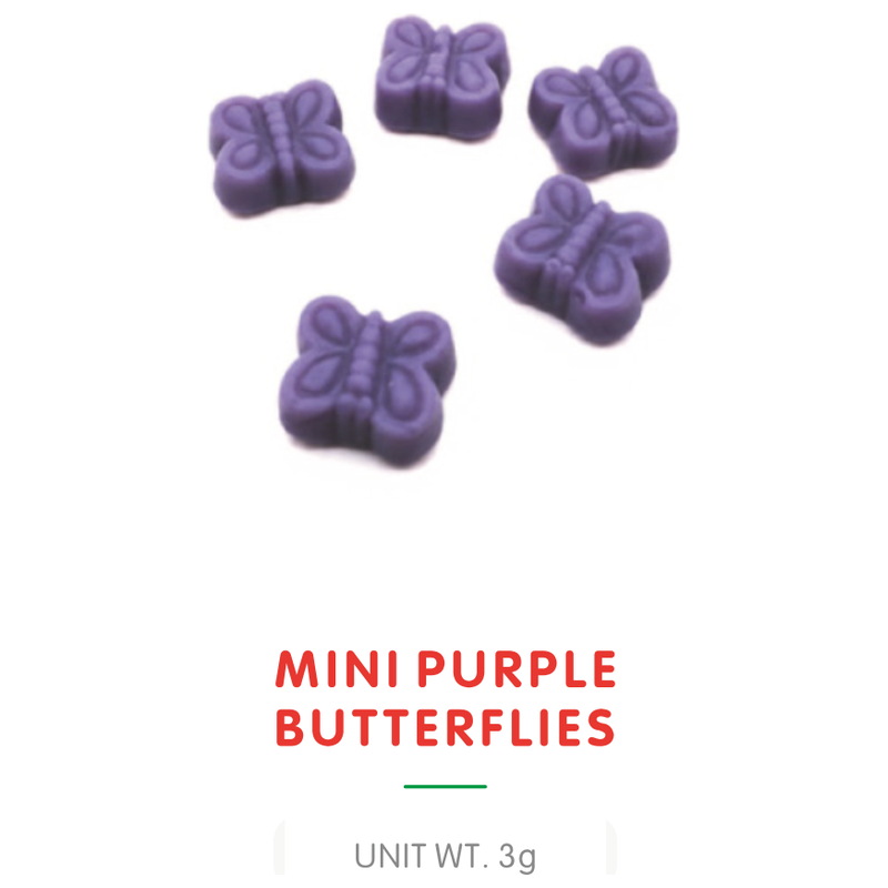 Mini Purple Butterfly Gummy Candy