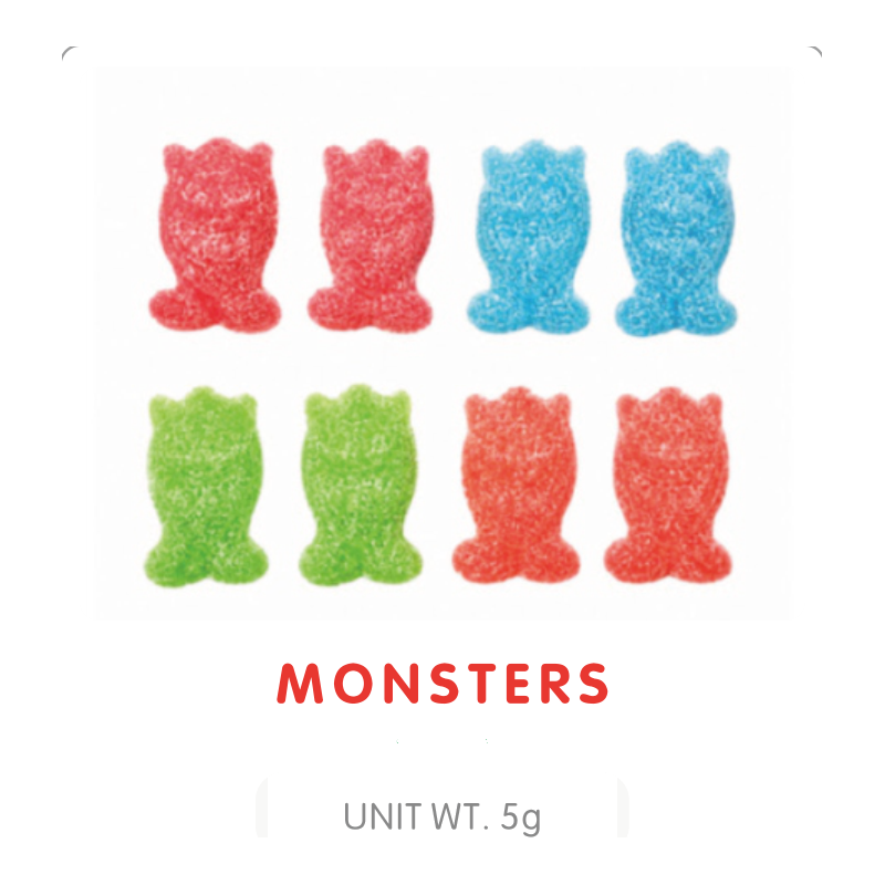 Monster Shaped Gummy Candy