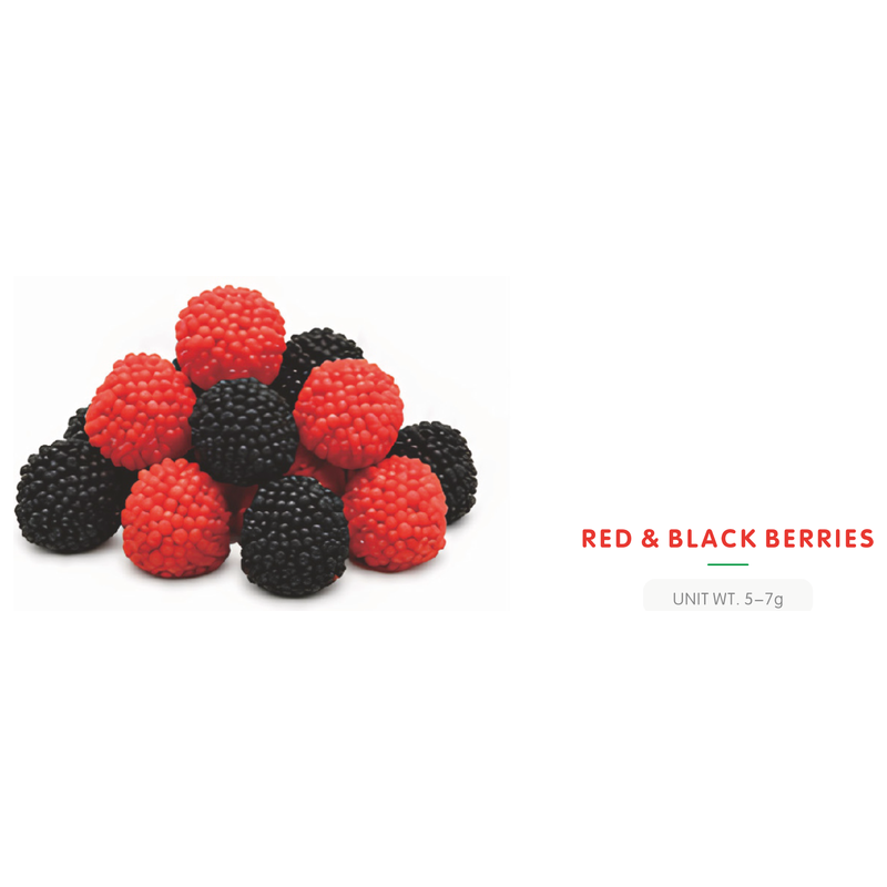 Red and Black Berry Gummy Candy