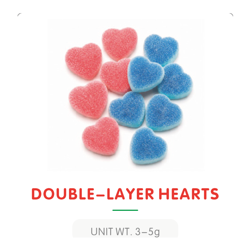 Double Layer Heart Gummy Candy B