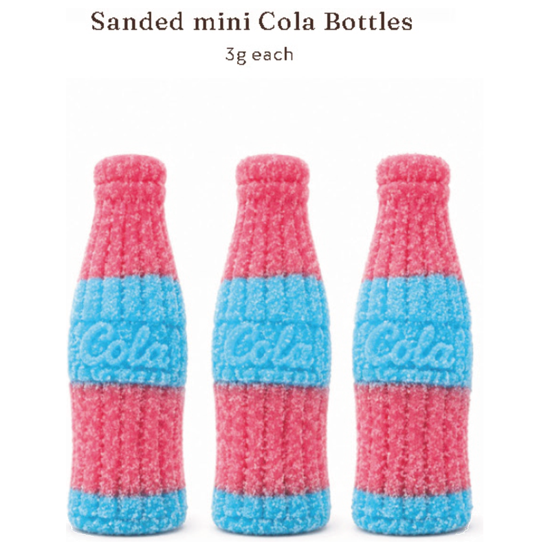 Sanded Mini Cola Bottle Gummies