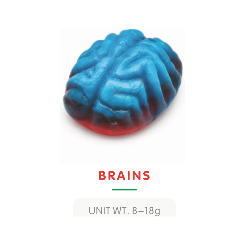Brain Gummy Candy Red